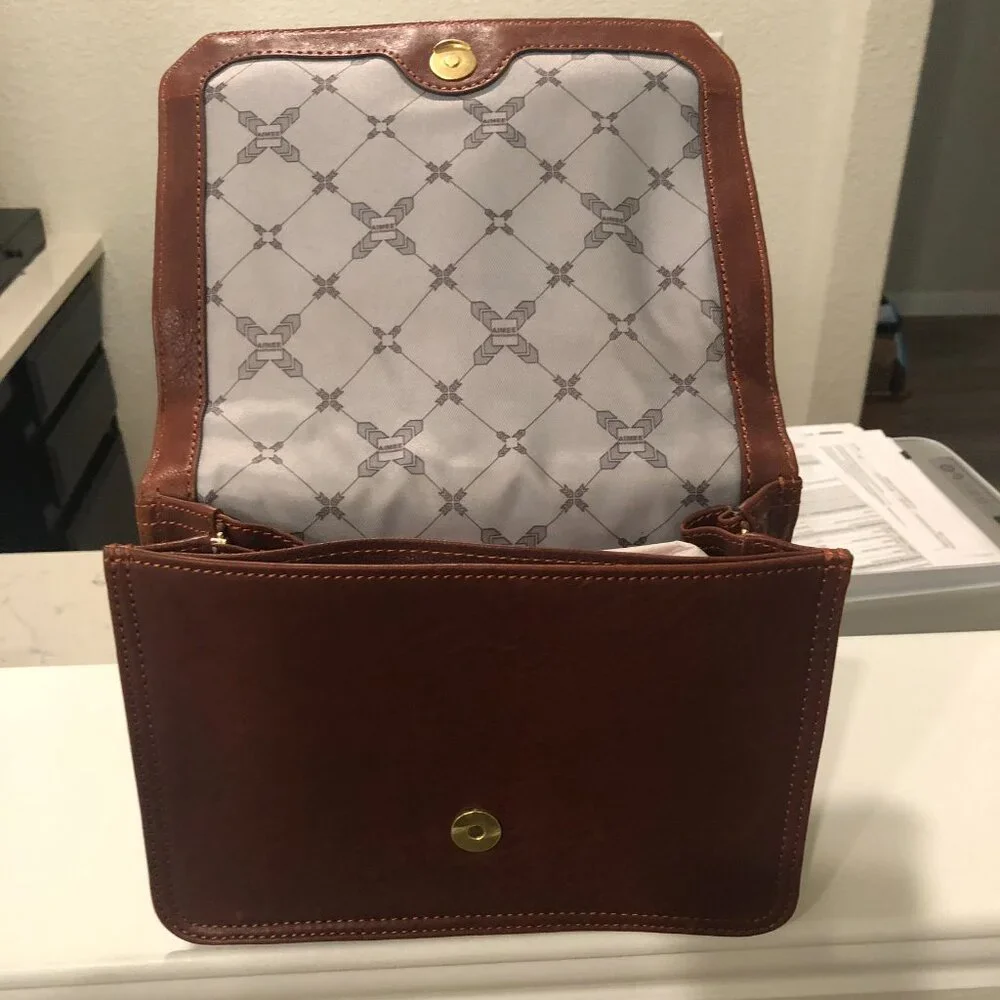 - Aimee Kestenberg - Expandable Leather Crossbody - Great Condition - Dust - Picture 8 of 9